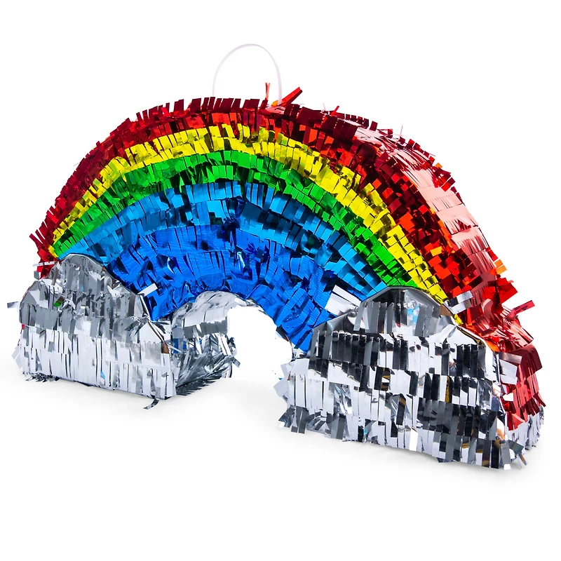 rainbow foil pinata 10in x 18.25in