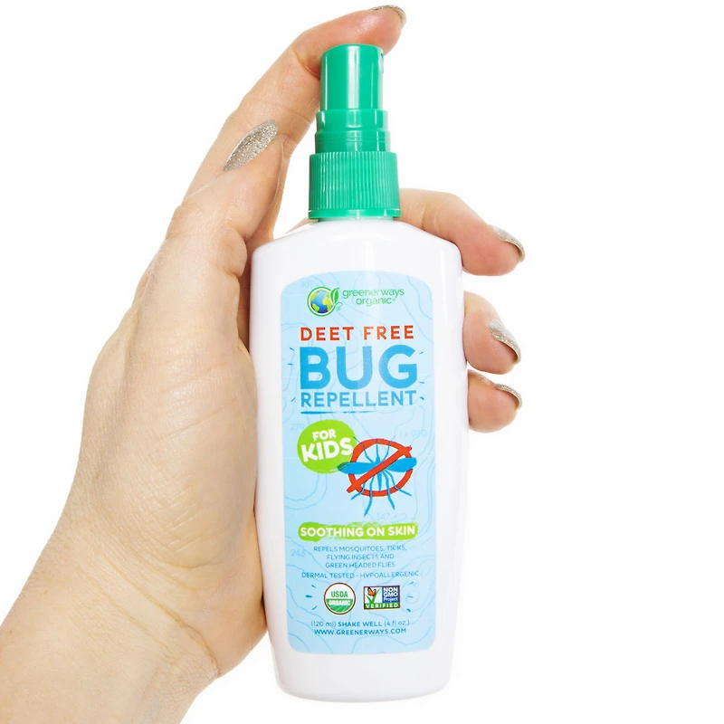 greenerways organic® deet-free bug repellent for kids 4 fl.oz