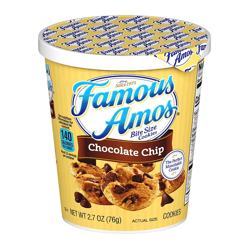 famous amos® bite size chocolate chip cookies 2.7oz