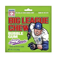 big league chew® bubble gum - swingin' sour apple™ 2.12oz