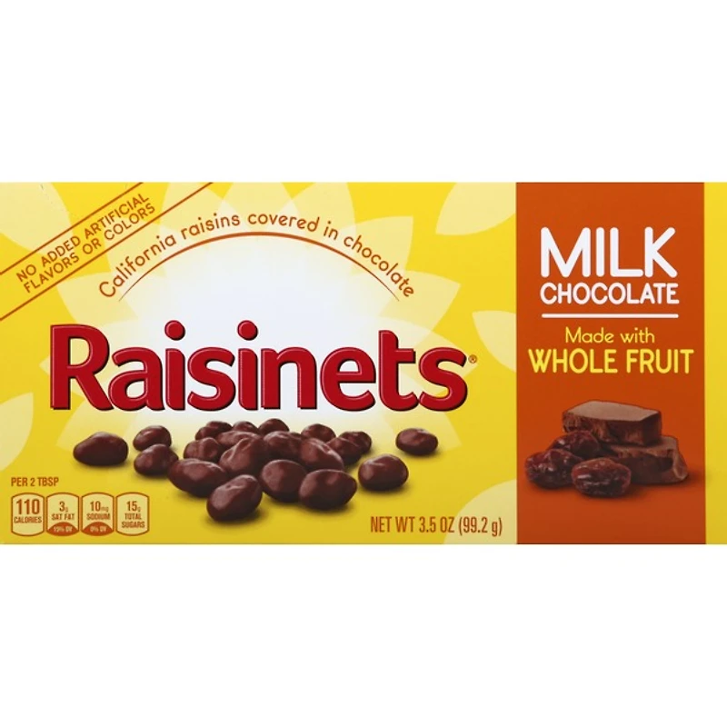raisinets® milk chocolate theater box candy 3.5oz