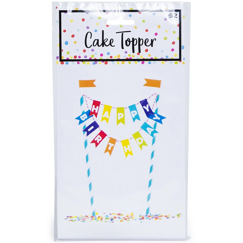happy birthday cake topper