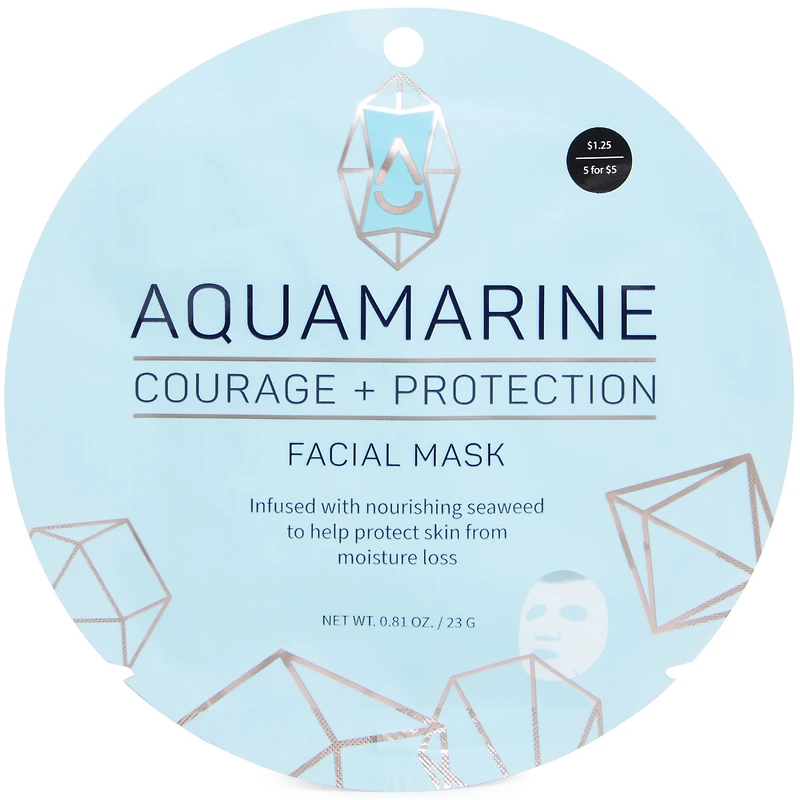 aquamarine courage + protection sheet mask
