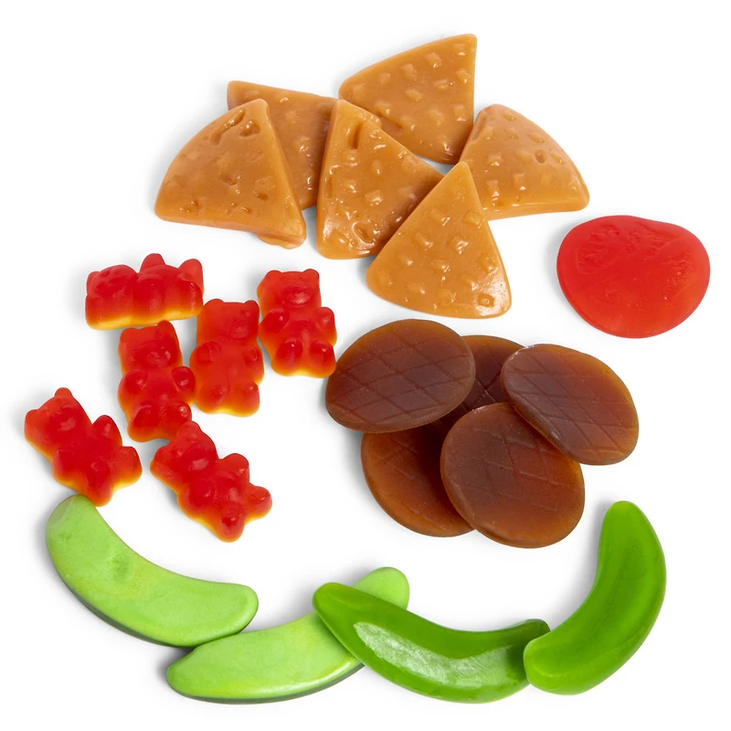 raindrops® the original candy burger 22-piece gummy candy set