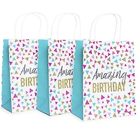 6-count birthday gift bags 8in x 10in