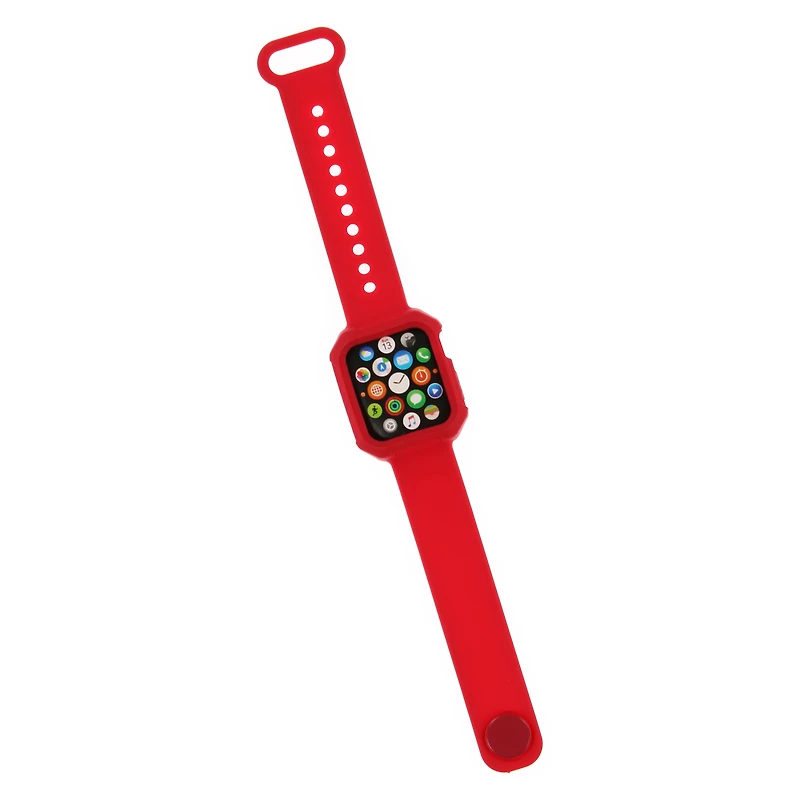 kid's shockproof red watchband for 38/40mm Apple Watch series 1/2/3/4/5/6