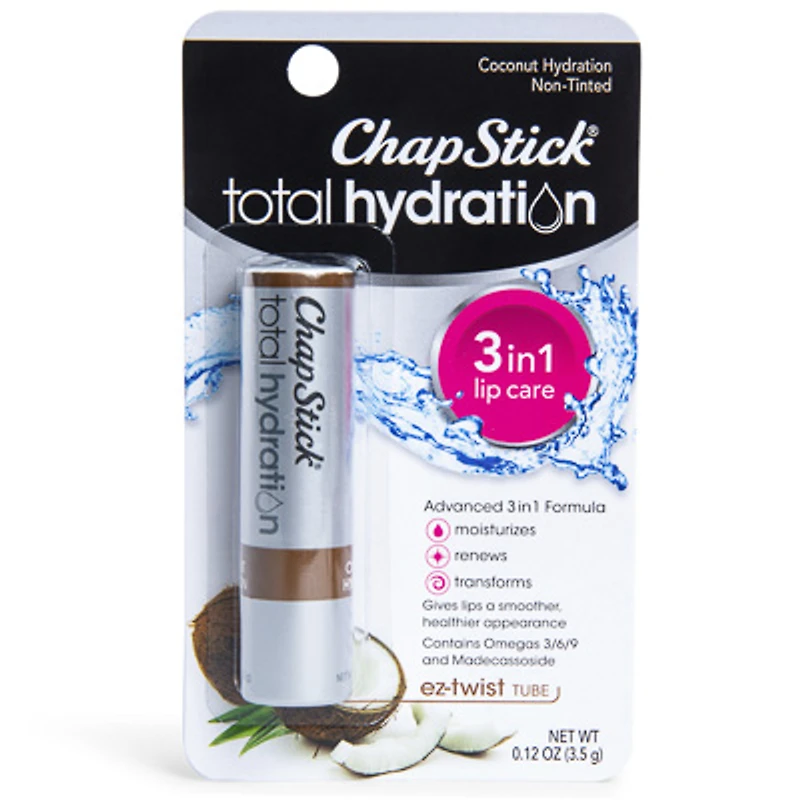 chapstick® total hydration 3-in-1 lip care coconut hydration