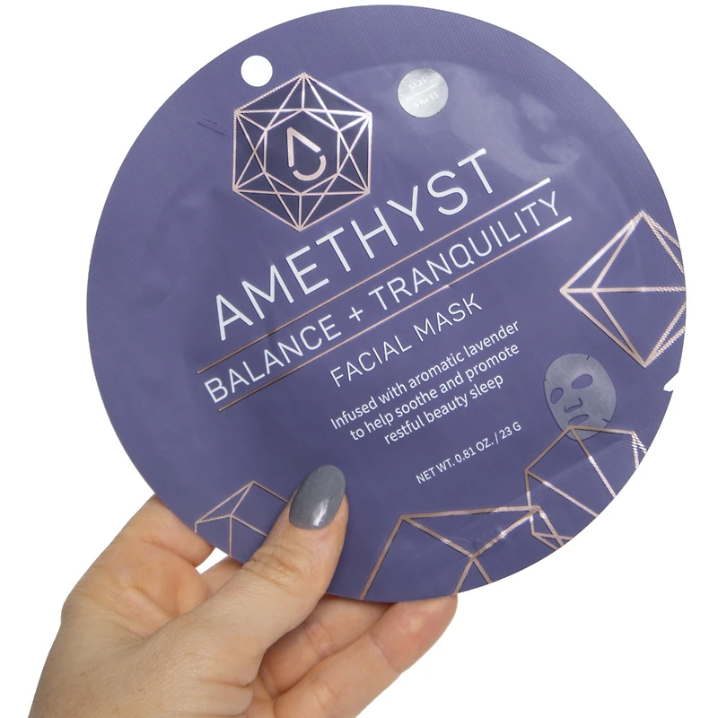 amethyst balance + tranquility sheet face mask