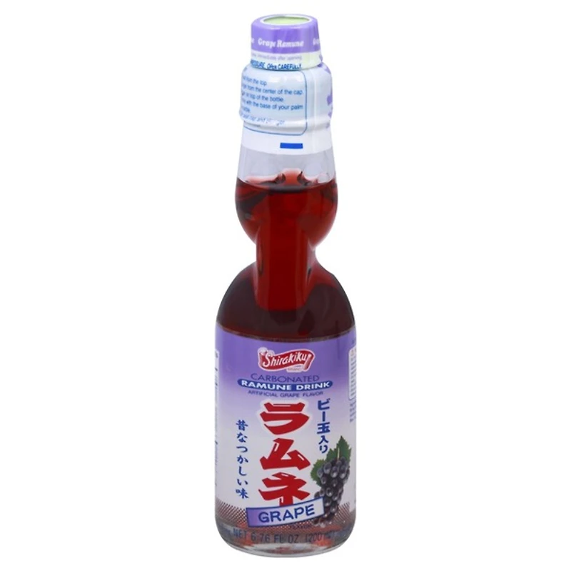 grape ramune carbonated drink 6.76 fl.oz