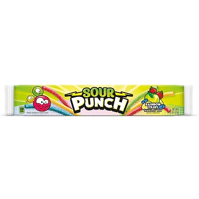 sour punch straws® rainbow candy 2oz