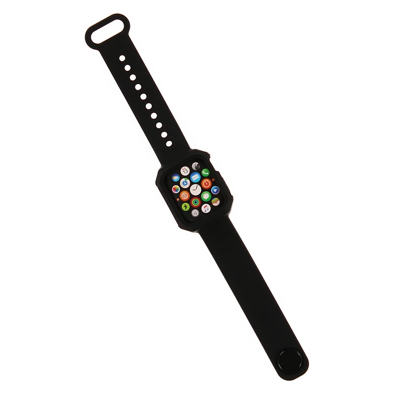 kid's shockproof black watchband for 38/40mm Apple Watch series 1/2/3/4/5/6