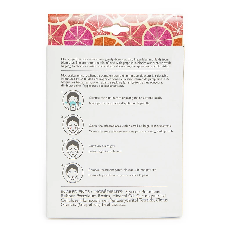 skip the spa™ blemish spot treatment stickers, grapefruit 24-count