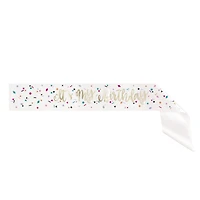 confetti 'it's my birthday' party sash