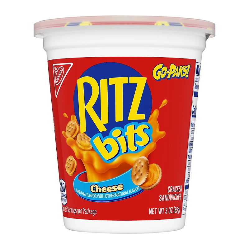 ritz bits® cheese cracker sandwiches go-pak! 3oz
