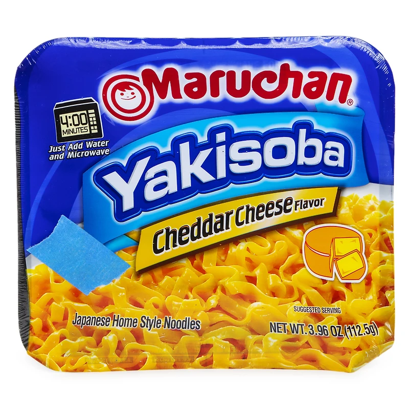 maruchan® yakisoba cheddar cheese flavor japanese home style noodle bowl 3.96oz