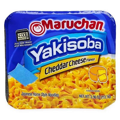 maruchan® yakisoba cheddar cheese flavor japanese home style noodle bowl 3.96oz