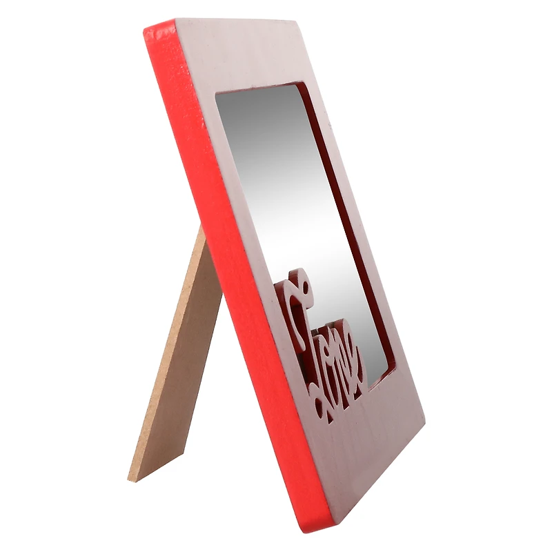 red 'love' picture frame 5in x 7in