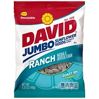 david® ranch roasted & salted jumbo sunflower seeds 5.25oz