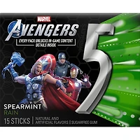 wrigley's 5® spearmint rain gum