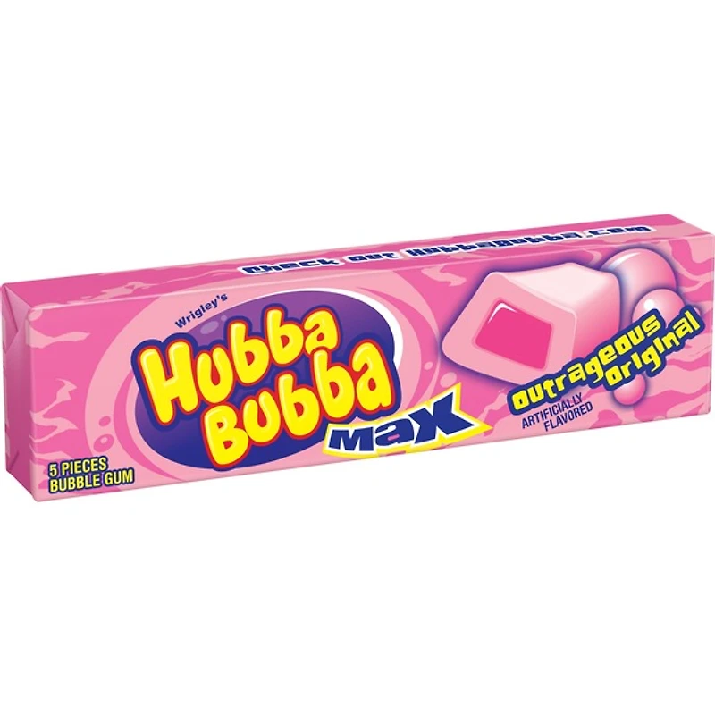 hubba bubba max® outrageous original bubble gum - 5 pieces