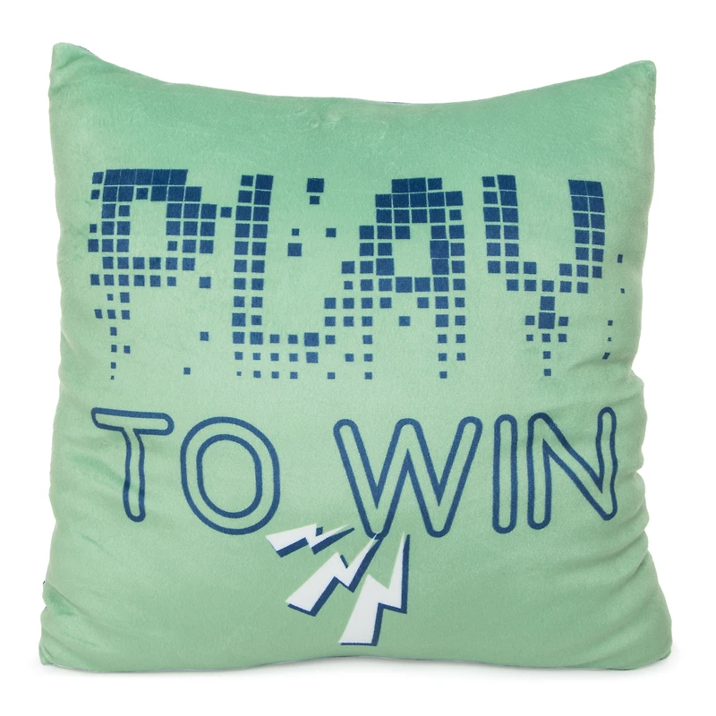 'play to win' gamer squishy pillow 14in
