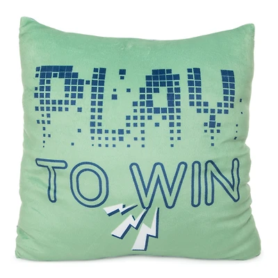 'play to win' gamer squishy pillow 14in