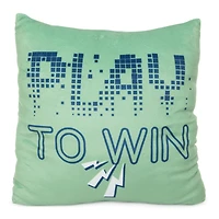 'play to win' gamer squishy pillow 14in
