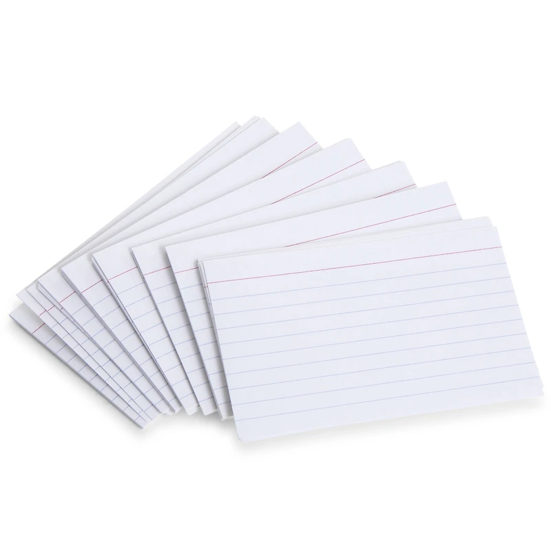 100-count ruled 3x5 index cards
