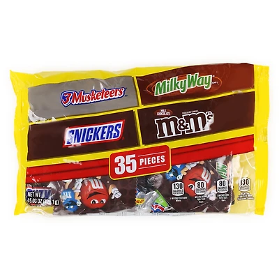mars® chocolate mix halloween candy bag - 35 pieces