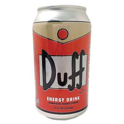 the simpsons™ duff energy drink 12oz - wonderful orange flavor
