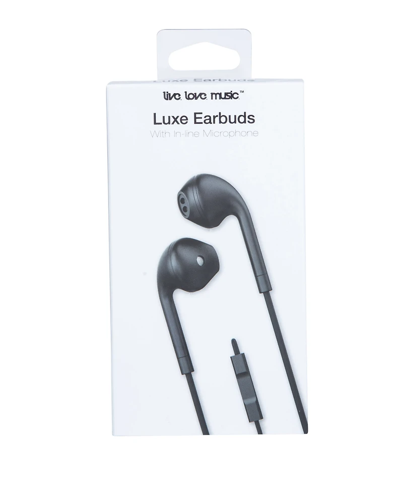 Luxe Earbuds W/ in-Line Microphone