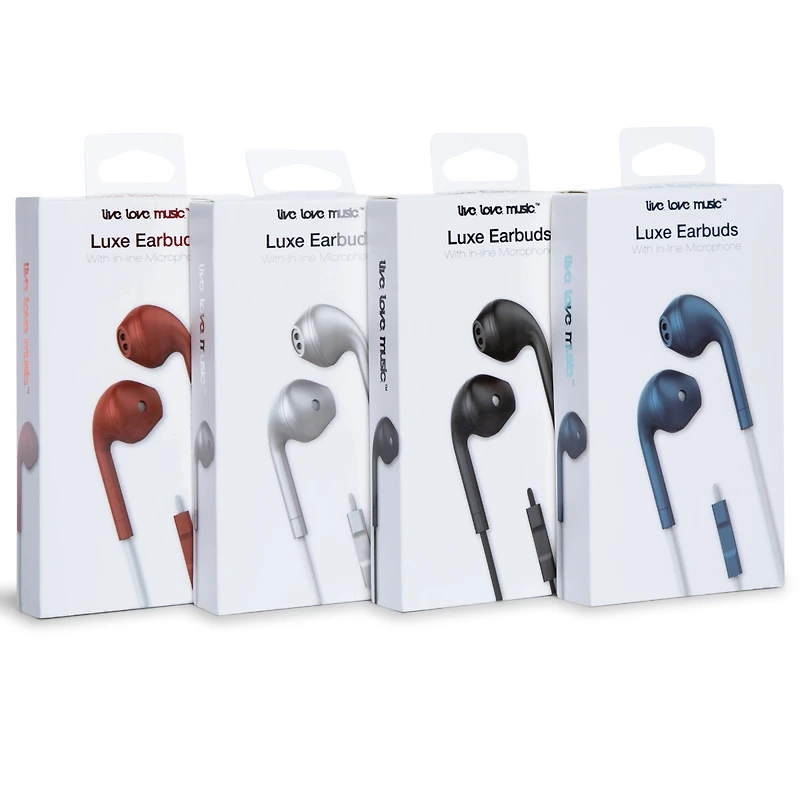 Luxe Earbuds W/ in-Line Microphone