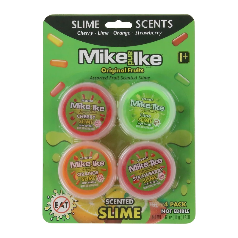 mike and ike® original fruits scented slime 4-pack