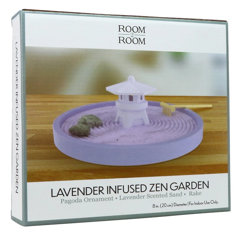 lavender infused tabletop zen garden 8in