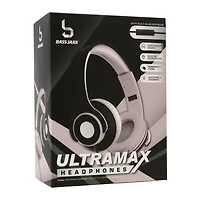 ultramax headphones w/ built-in mic - blush/white