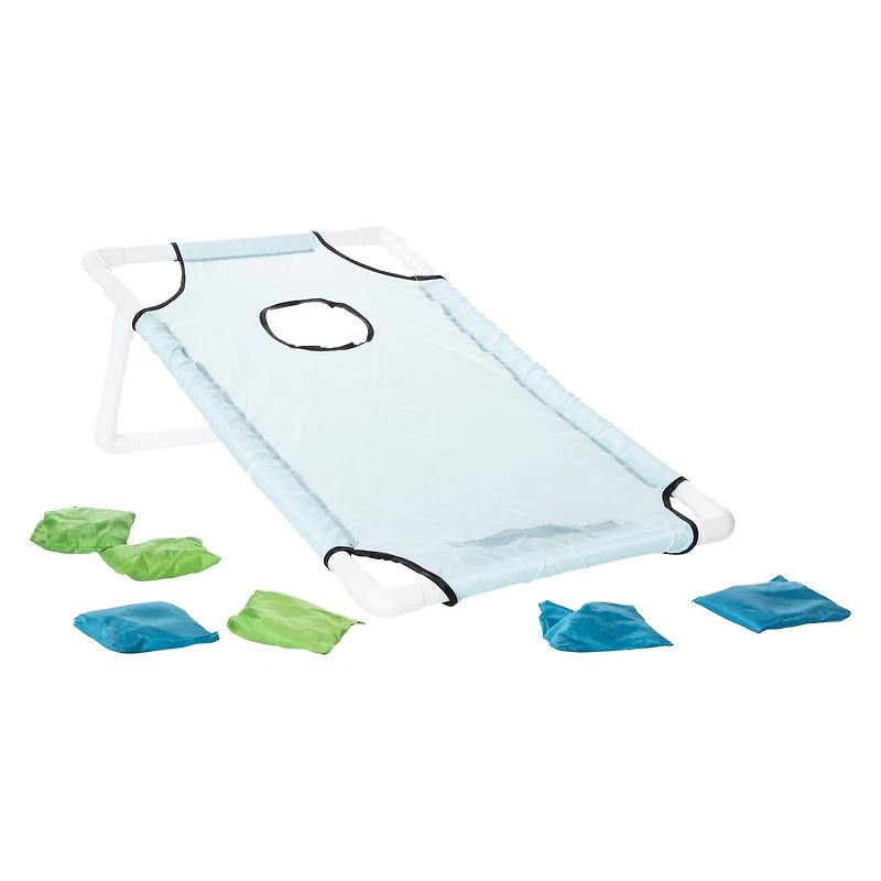 bean bag toss outdoor game - blue