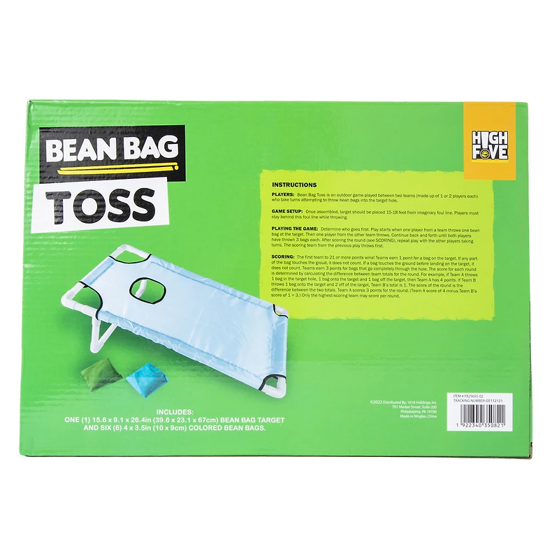 bean bag toss outdoor game - blue