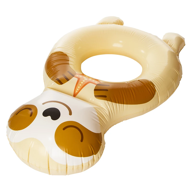 sloth inner tube pool float 51in x 29.5in