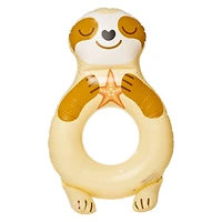 sloth inner tube pool float 51in x 29.5in