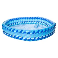 blue wave 3-ring inflatable pool 59in x 10.6in