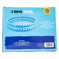 blue wave 3-ring inflatable pool 59in x 10.6in