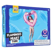 flamingo heart tube pool float 39in