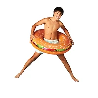 burger tube pool float 35.8in