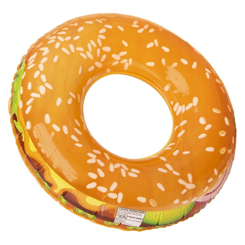 burger tube pool float 35.8in