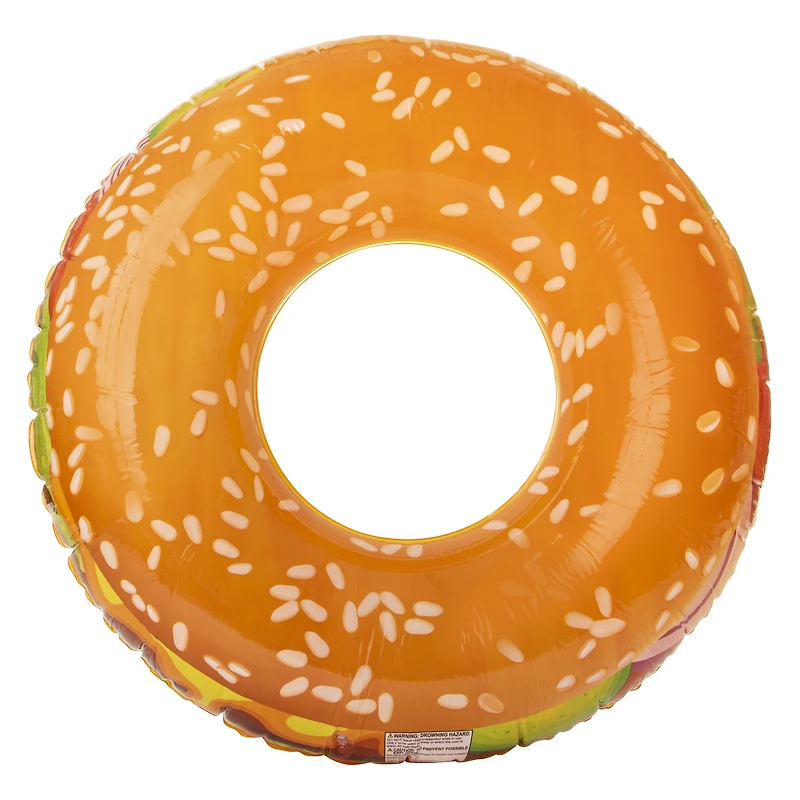 burger tube pool float 35.8in