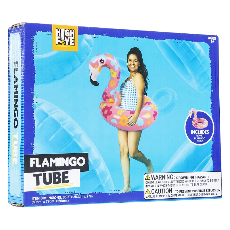 flamingo inner tube pool float 30.3in x 27in
