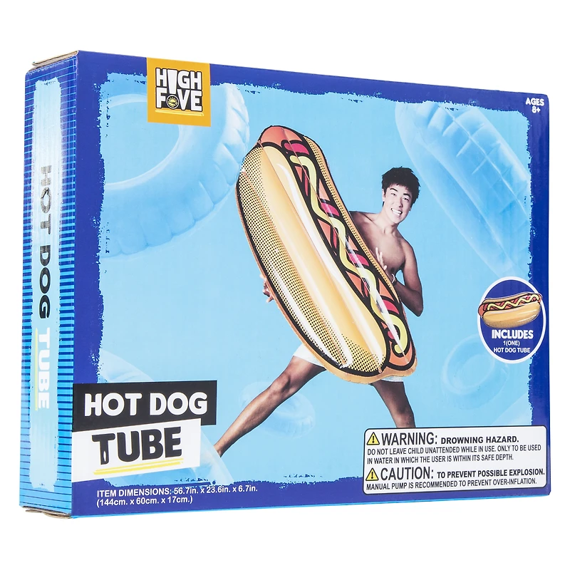 hot dog pool float 56.7in x 23.6in