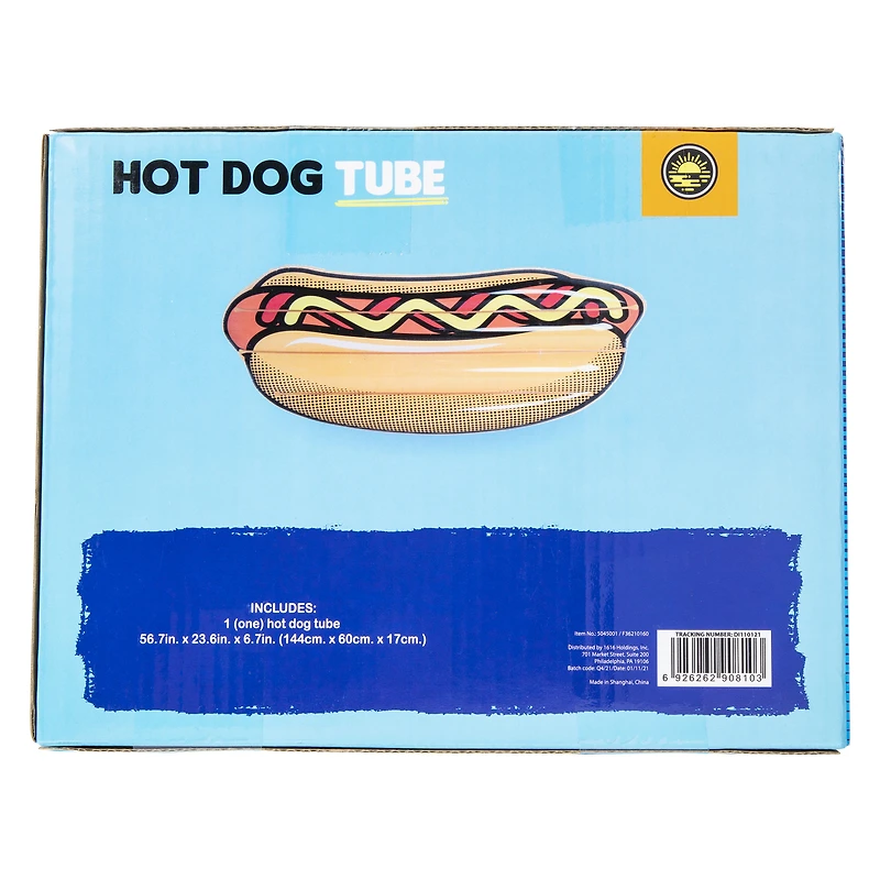 hot dog pool float 56.7in x 23.6in