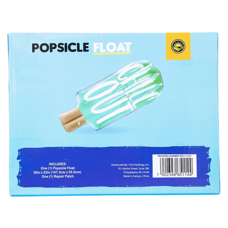 'chill out' popsicle pool float 58in x 22in