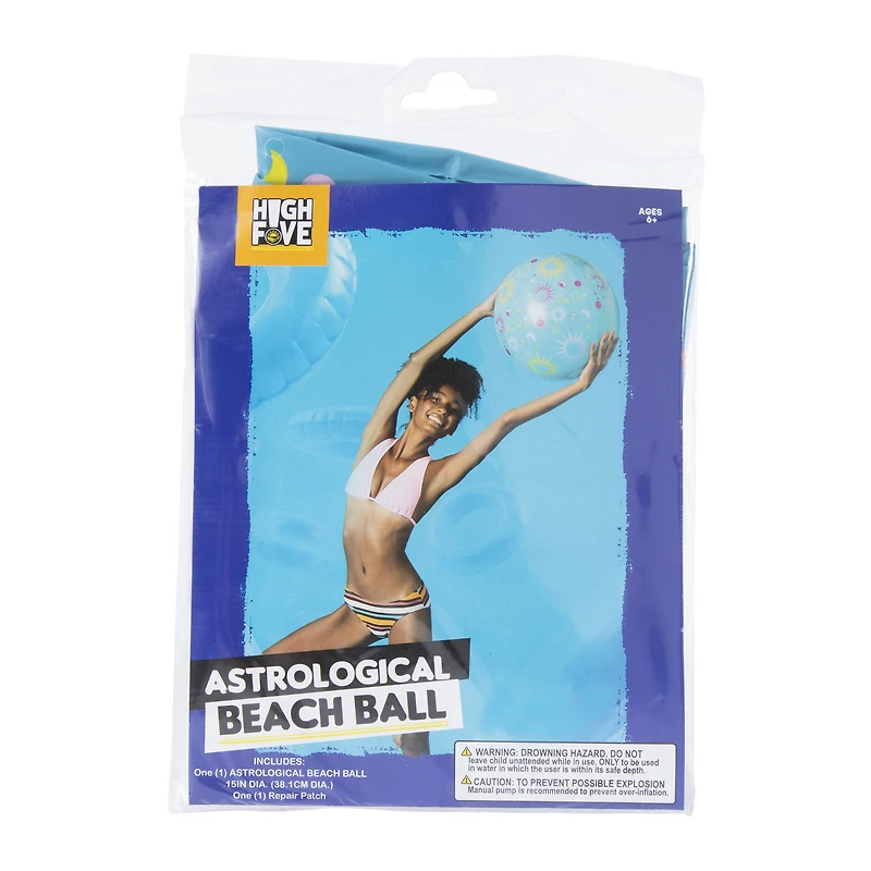 printed beach ball 15in